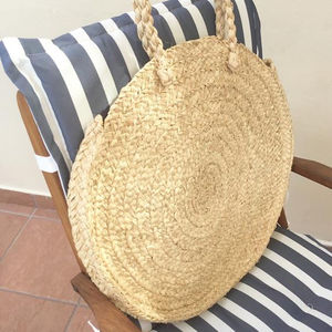 กระเป๋าฟางเป็นมิตรต่อสิ่งแวดล้อมสำหรับปีใหม่พร้อมโซ่ตกแต่งเก๋ไก๋ - Product Image 2