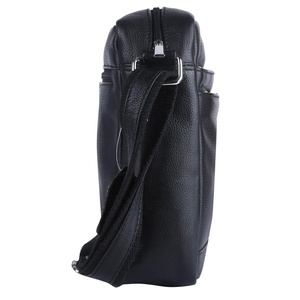 Hot Sale Genuine Leather <b>Cross</b> Body Shoulder Bag <b>Men</b> Vintage Zipper Durable <b>Chains</b> Waterproof Travel Business Daily Use - Product Image 4