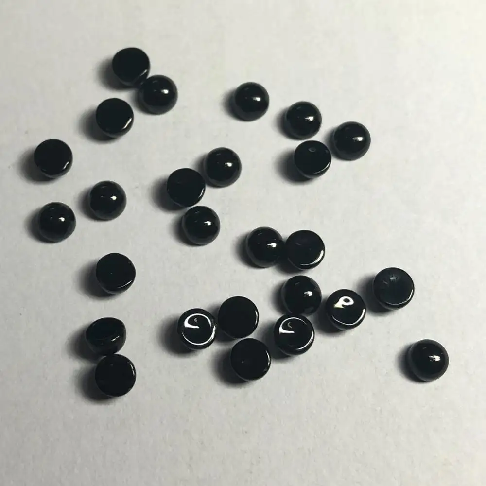 5mm Naturel Noir Onyx Lisse Rond Semi Précieux Cabochon Pierre Lâche Prix Usine du Fournisseur Acheter Boutique En Ligne Alibaba Inde