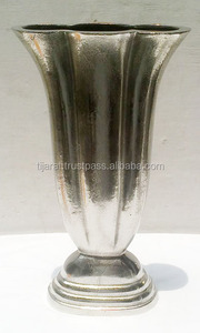 Florero de METAL decorativo antiguo, florero de aluminio para decoración del hogar, decoración de boda y fiestas - Product Image 5