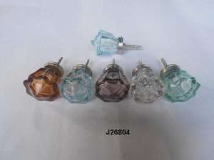 Hot Selling Cabinet <b>Knobs</b> Glass <b>Knob</b> With Brass Base Available in All Colors <b>Pulls</b> for <b>Drawers</b> Home Office Kitchen Decor - Product Image 5
