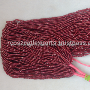 Cuentas de granate Natural, 2mm, fabricación de joyas, cristales, piedras curativas, cuentas de hebras - Product Image 1