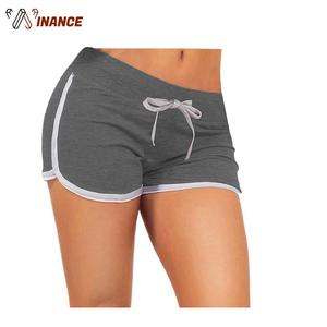 กางเกงขาสั้นสำหรับผู้หญิง,กางเกงขาสั้นใส่ออกกำลังกายสไตล์ยุโรปผ้าฝ้ายแบบลำลองกางเกงขาสั้นสำหรับใส่อยู่บ้าน - Product Image 1