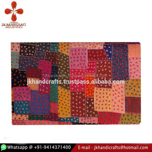 Indian Cotton Handmade <b>Bedspread</b> Indian Patchwork <b>Quilt</b> - Product Image 1