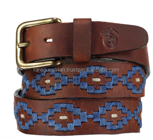 Cinturón de Polo Argentino de Cuero Genuino para Equitación, Etiquetado para Compradores, Color Negro, Tamaño Personalizable, Modelo PB001 - Product Image 4