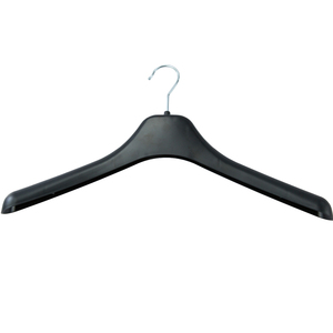 Costume de manteau personnalisé, cintre noir en plastique, de bonne qualité, pièces - Product Image 1