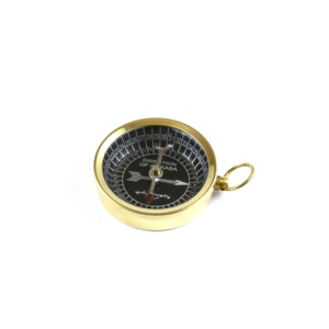 LLavero de latón náutico antiguo Al-Kaba colgante de brújula direccional de bolsillo con lazo de latón para mosquetones y promociones - Product Image 5