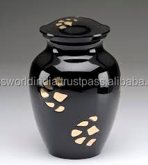 Urna de cremación de mascotas, suministros funerarios de Metal hechos a mano, urna de cremación de mascotas, Brassworld, India - Product Image 4