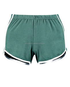 Bulk High Rise Boyfriend Fit Hip Slimming Rip Sexy Women Fleece Shorts, Custom Contrast Trim Runner Transpirable Short - Product Image 4