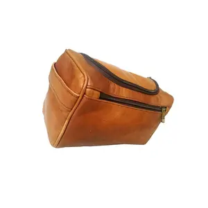 Cosmetic bags organizer leather cosmetic pouch