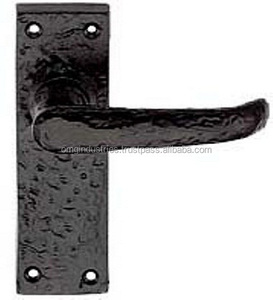 wholesale factory price cast iron black bathroom door <b>lock</b> privacy <b>lock</b> passage lever door <b>handle</b> iron <b>handle</b> - Product Image 5