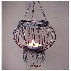 Round Metal Wire <b>Tealight</b> Hanging <b>Lantern</b> for Wedding Gifts Home Dinner Party Christmas Decoration Black - Product Image 1