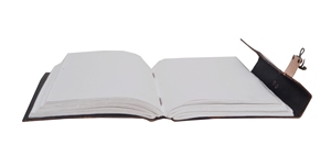 Diseño DE TRABAJO cortado a mano Wolf Howl Costura lateral en relieve Papeles blancos en blanco Diario de cuero genuino Cuaderno Diario con cerradura C - Product Image 6