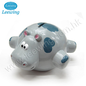 Tirelire en plastique en forme d'hippopotame de haute qualité pour économiser de l'argent - Product Image 1