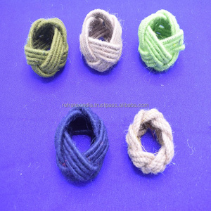 Anneau de serviette en Jute pleine couleur, fournisseur en vrac et fabrication par réfractex inde fabriqué en inde pour la meilleure qualité et le prix bas - Product Image 1