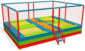 Trampoline 4 lits Junior-grands Trampoline commerciaux-fabricant spécial de Trampoline - Product Image 3