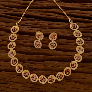 L'extracteur de bijoux indien CZ, plaqué or, - Product Image 1