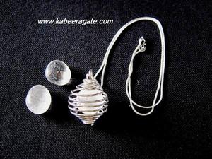 สร้อยคอกรงอัญมณี: สร้อยคอกรงคริสตัลควอตซ์ - Product Image 2