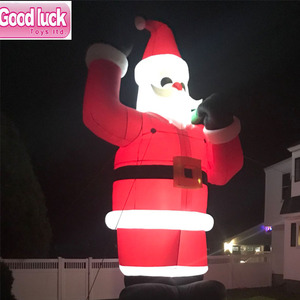Père Noël Gonflable Géant De 8 Pieds Avec LED – Déco De Noël Extérieure Trop Mignonne, Facile à Installer Et Ranger