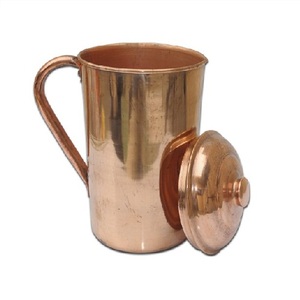 Agua potable, vidrio de cobre, vidrio de cobre y juego de jarras, vidrio para beber de cobre martillado, venta al por mayor, Infusor de té helado, jarra de agua acrílica - Product Image 2