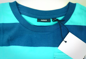 Camiseta a rayas azul cielo y azul para niños, camiseta informal de verano, 100% algodón, lote de Stock, de la más alta calidad - Product Image 3