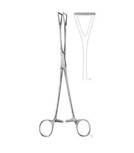 Pinzas de agarre pulmonar Duval de grado alemán, mandíbula de 1 pulgada, 9-1/2 pulgadas, pinzas quirúrgicas de agarre - Product Image 1