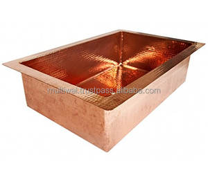 Fregadero de cobre estándar pulido para cocina de lujo - Product Image 3
