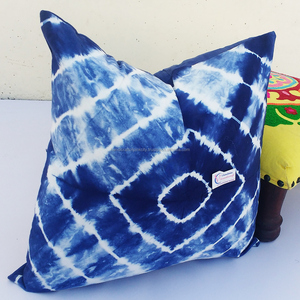 Fundas de Almohada Cuadradas con Técnica Japonesa de Shibori, Teñido Anudado, Tela de Algodón Geométrica, Estampado Sólido, Ignífugas, para Dormitorio - Product Image 6