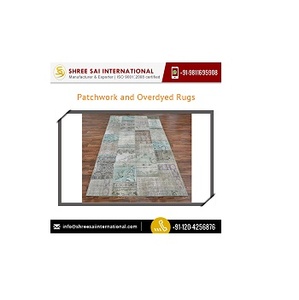 พรมปักลายสไตล์วินเทจทันสมัยผ้ากันลื่นแบบเย็บปะติดสำหรับห้องนั่งเล่นห้องนอนของตกแต่งบ้าน - Product Image 3