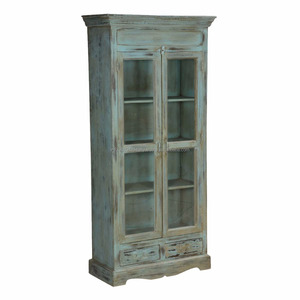 Meuble de cuisine rustique Style Vintage à deux portes en verre, Vintage, nouveau modèle - Product Image 3