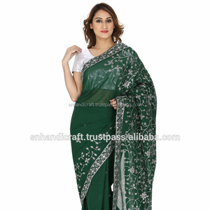 Vestido de fiesta para niñas, vestidos de fiesta occidentales, vestidos de fiesta étnicos, sari de fiesta, vestido de sari para boda, hecho a mano, mágico - Product Image 1
