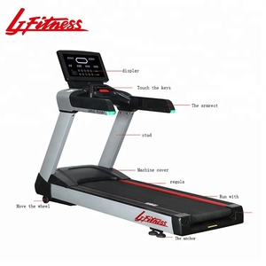 Meilleur prix d'équipement de gymnastique Équipement <span class=keywords><strong>cardio</strong></span> un tapis roulant Fitness Gym Running Machine Chine Temps électrique Unisexe Commercial Handheld - Product Image 2