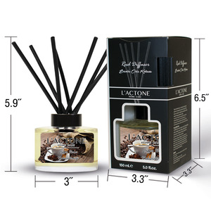 Parfum de maison écologique 150 ml Diffuseur de roseaux de graines de café Parfum naturel Bâtonnets de roseaux - Product Image 4