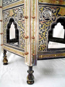 Abaa-klwn 화려한 빈티지 복제 사이드/엔드 테이블 내장 악세사리 - Product Image 3