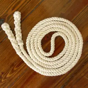 Cuerda de Saltar Mágica Hecha a Mano de 8 pies, Cuerda de Saltar Individual, Hecha a Mano, Natural sin Teñir - Product Image 1