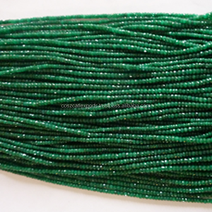 หินคริสตัลบำบัดเหลี่ยมเพชรพลอยสีเขียวรูปคอรันดัม,พลอยแฟชั่นทรงหลวมสำหรับทำเครื่องประดับสร้อยคอลูกปัด - Product Image 4