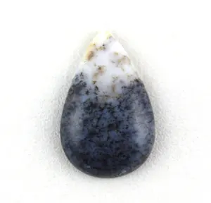 Awesome Quality Making Handmade Jewelry Smooth Pear Shape Natural Dendritc Opal Loose Gemstone Cabochons