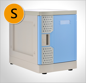 Six Tier ABS Plastic Small Size Locker Cabinet with three bases - Product Image 1