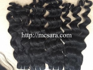Tissage de cuticules vierges, cheveux alignés, vietnamien et camboddien, trame de cheveux 100 humains, couleur naturelle noire, bon marché - Product Image 4