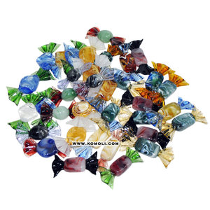 Coloré à la main artisanat fournitures bonbons en verre de taille personnalisée - Product Image 2