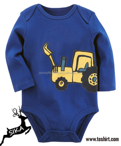 2018 Hot Sale Organic Cotton Baby <b>Romper</b>/Toddler Clothing Custom Import from Tirupur India with Snap Button Closure Wholesale - Product Image 3