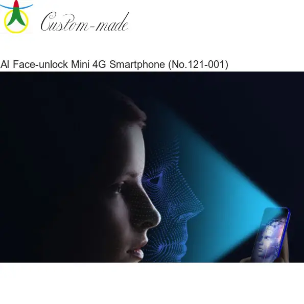 NO.121-001 IA Face Unlock Mini 3.5 Pouces Coloré Smartphone Double Sim 16MP multi-langues