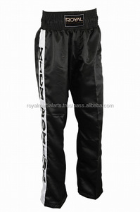 Pantalons de kickboxing personnalisés avec logo, pantalon en satin pour arts martiaux et boxe - Product Image 4