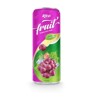 High Quality Beverage Fruit Juice OEM Brand 100% Natural Pure Grape Juice