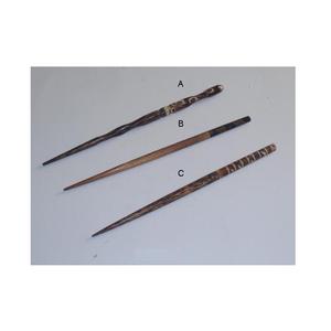 ปิ่นปักผมทำจากไม้ขัดเงาอุปกรณ์แต่งผมแบบเรียบและกิ๊บติดผมสำหรับงานฝีมือทำจากไม้ - Product Image 6