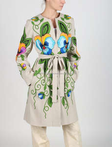 Festival bohemio Tribal indio bordado chaqueta Vintage Banjara gitana estilo boho abrigo hecho a mano Suzani Floral bata Kimono - Product Image 3