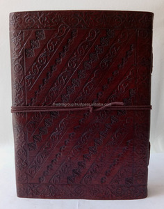 Diario de cuero de Dragón Volador en relieve genuino hecho a mano, cuero marrón con cierre de hilo, uso promocional, perfecto para oficina - Product Image 3