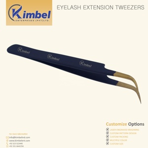 แหนบต่อขนตาแบบด้ามจับนาโน45องศาพร้อมปลายไฟเบอร์พร้อมกล่องใส่ - Product Image 4
