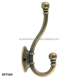 <b>Wall</b> <b>Mounted</b> <b>Coat</b> <b>Rack</b> <b>with</b> <b>Shelf</b> Hot Sale Solid Brass Double Arm <b>Wall</b> Hook Door <b>Coat</b> Hanger <b>Wall</b> Cloth Hooks - Product Image 3