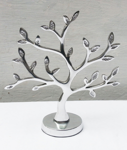 Arbre en bois massif pour décoration de TABLE, SCULPTURE d'arbre en métal - Product Image 2